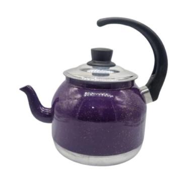Imagem de Chaleira de Café Alumínio nº18 2,L Chaleira de Bico Roxo - Aluminio AM