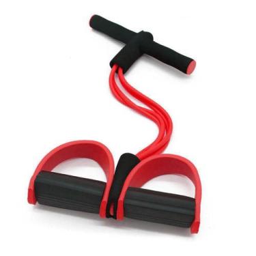 Imagem de Extensor Elástico Para Exercício Resistência 4 Fios - dute, Vermelho