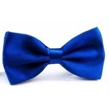 Imagem de Gravata Borboleta Social Com Regulador Ref: 247 - karecato, Azul royal