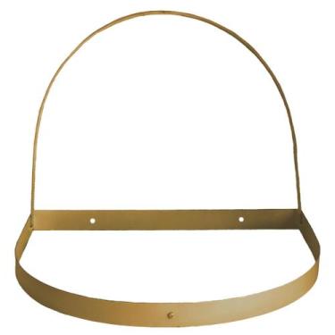 Imagem de Mosquiteiro Voil Com Dossel De Parede Dourado Liso  Unisex - Amora Cas