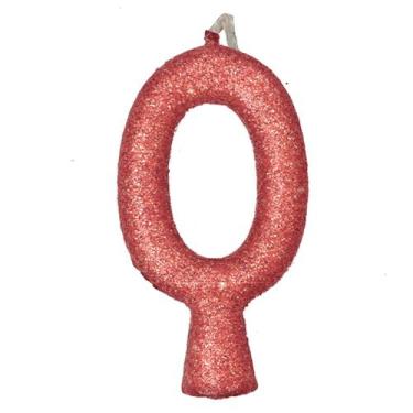 Imagem de Vela de Aniversário Puro Glitter Rose - Festcolor, 0, 6