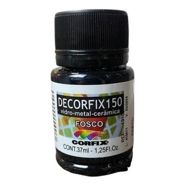 Imagem de Tinta Decorfix 150 Fosco 37ml 321 Preto Corfix