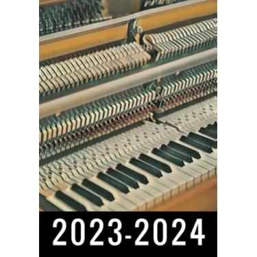 Imagem de 2-Year 2023-2024 Pocket Planner Piano: Monthly Calendar & Agenda Organizer, Monthly Appointment Book, Jan 2023 Dec 2024 Personal Time Management, ... your next 2 years, Gifts For Piano lovers.