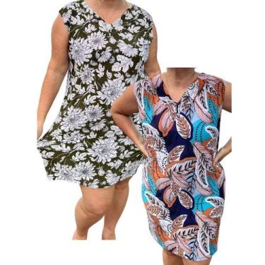 Imagem de Vestido Regata Plus Size em Liganete Malha Fria Envio 24 Hs - BM, M a 
