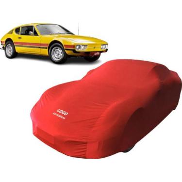 Imagem de Capa Para Cobrir Carro Volkswagen Sp2 Tecido Helanca - Mz, Vermelha