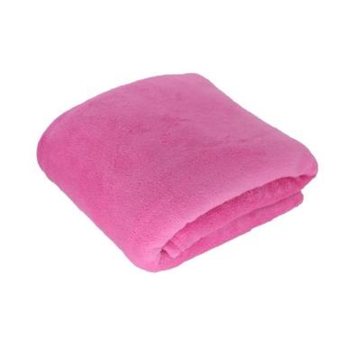 Imagem de Manta Confort Microfibra 110 x 150 cm Rosa Chiclete 100% Poliéster - H