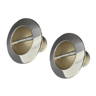 Imagem de 2 Suportes Raia Flutuante Latão Cromado Piscinas Alvenaria - Sodramar