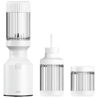Imagem de Mini Liquidificador para Vitaminas 640mL com Desligamento Automático e Acessórios, 110V 600W, BEAST, Branco