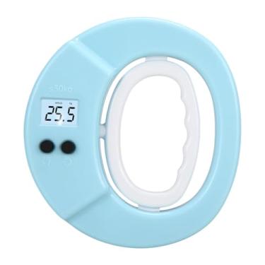 Imagem de simhoa Testador de força de preensão, exercitador de fortalecimento portátil, dinamômetro eletrônico de mão para treinamento esportivo, escola de, Azul