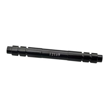 Imagem de Vaveren Bicicleta através do eixo adaptador liga de alumínio roda garfo eixo com anéis de borracha através do eixo espeto roda hub adaptador peças da, 100mm 12 a 9mm