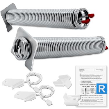 Imagem de Kit de mola e cabo de porta de lava-louças Bosch 12004119 atualizado, adequado para peças de lava-louças Bosch SHE, SHX, série SHP, incluído 00754866 kit de mola de porta de máquina de lavar louça,