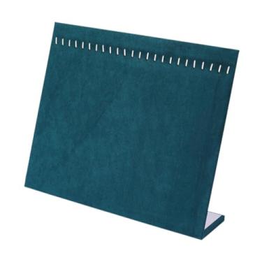 Imagem de UGPLM Colar placa de exibição suporte de jóias autônomo mesa colar pulseira expositor 24 ganchos para venda loja varejo, Verde