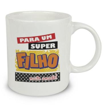 Imagem de Caneca Dedicatória Sortida 320mL - Cerâmica Regina, Filho, Mãe