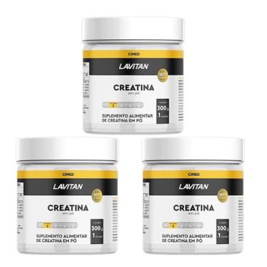 Imagem de Kit 3 Lavitan Creatina Em Pó 300g + 1 Dosador - Cimed