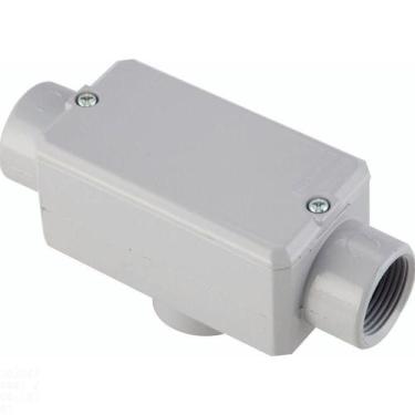Imagem de Condulete Fixo Tipo "tb" Tramontina 1.1/4" - Com Tampa - Com Rosca Npt