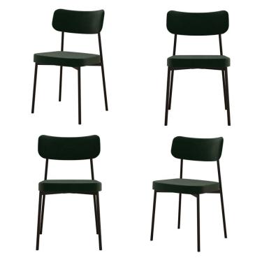 Imagem de Kit com 4 Cadeiras para Sala de Jantar Mona Yescasa Verde