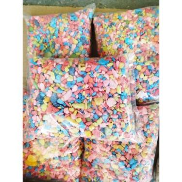Imagem de 1KG Pedra Colorida Decorativa Cores Para Vasos, Jardim e Decoração em 