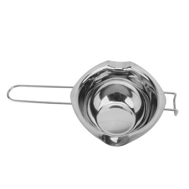 Imagem de Potão de Fusão, 500 Ml de Chocolate Tigela de Chocolate Aço Inoxidável Mini Manteiga Quente Com Derramamento Duplo Bico de Alça Longa Com Manteiga Derretimento de Alimento Mais