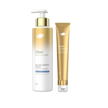 Imagem de Kit Dove Regenerative Gel de Limpeza Facial Pele Sensível e Oleosa 300ml + Sérum Antiolheiras 15ml