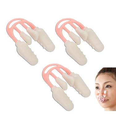 Imagem de lvifloae Corretor de septo nasal desviado de septo rinoplastia beleza modelador de nariz clipe de elevação ponte realçador de beleza para nariz largo torto mulheres homens 3 peças