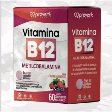 Imagem de Vitamina B12 Metilcobalamina Prevent Pharma c/60 Cp Mastigáveis - Sabo