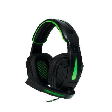 Imagem de Headset Gamer HG8657 USB e P2 Preto e Verde - Gamemax