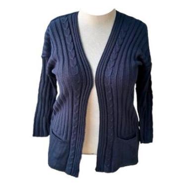 Imagem de Suéter Feminino Longo Quente Tricot Premium Grosso Inverno-Feminino