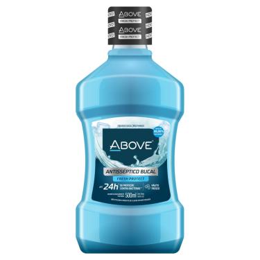 Imagem de ENXAGUANTE BUCAL ANTISSÉPTICO ABOVE FRESH PROTECT FRASCO 500ML