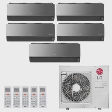 Imagem de Ar-Condicionado Multi Split Inverter LG 36.000 (2x Evap hw Artcool 7.000 + 2x Evap hw Artcool 9.000 + 1x Evap hw Artcool 18.000) Quente/Frio 220V