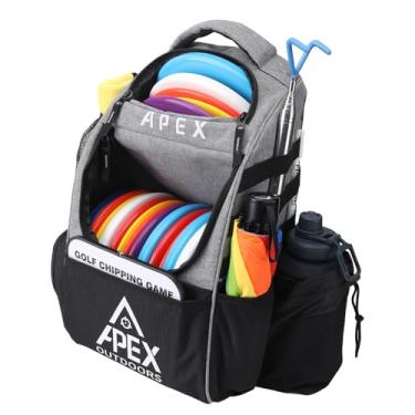 Imagem de Apex Outdoors Saco De Golfe De Disco, Mochila De Golfe De Disco Com Capacidade De 21+ Discos, Sacos De Golfe De Frisbee Duráveis E Leves Com Vários Bolsos De Armazenamento