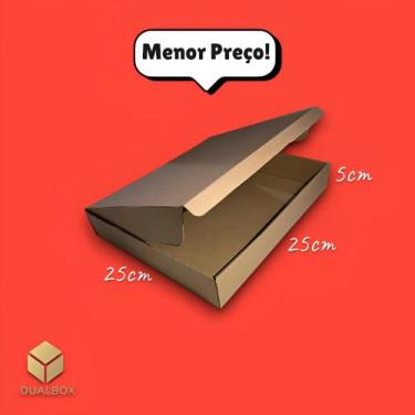 Imagem de 20 Caixas de Papelão para Salgados Esfirras Pizza Doces 25x25x5 - Dual