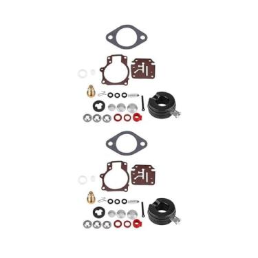 Imagem de Kit de reparo de água de carbono para carburador de motocicleta para peças de reposição Johnson Evinrude 396701 20 25 28 30 40 45 48 50 60 70 HP (conjunto com 2)