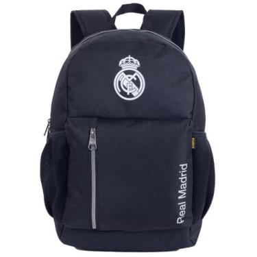 Imagem de Mochila Costas Real Madrid Oficial Esportiva Casual Escolar - Xeryus