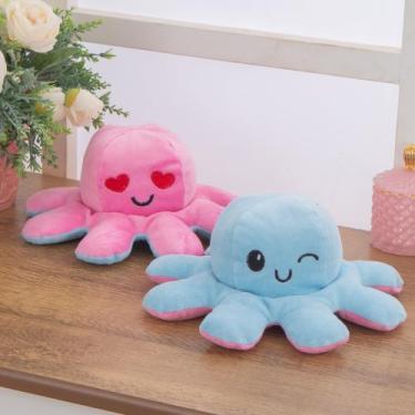 Imagem de Polvo Tik Tok de Pelúcia Reversível Humor - Apaixonado - Miguel Baby