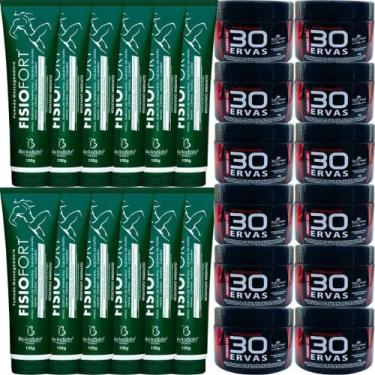Imagem de Revenda 12 Gel 30 Ervas Power 300g 12 Pomada Fisiofort 150g - Bio Inst