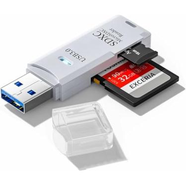 Imagem de Leitor de Cartão SD e MicroSD USB 3.0 Dual Slot – Alta Velocidade s, Leitura Simultânea – Compatível com Windows, Mac, Linux, Câmeras, Drones e Notebooks Portátil, Câmera, Plug Play