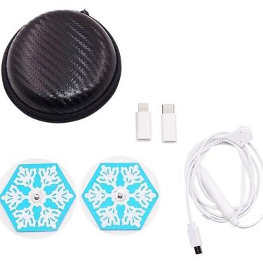 Imagem de Massageador Elétrico Portátil Estimulador Corpo Muscular Tonificador Celular Relaxamento Alívio