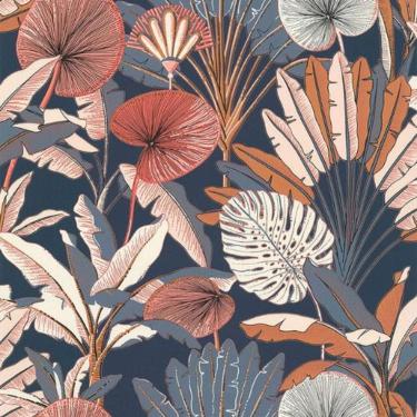 Imagem de Papel De Parede Sejours Et Chambres 2 Folhagem Azul 11221001