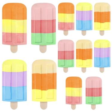 Imagem de Humyoun 12 peças de sorvete, calçada, giz, lavável a granel, multicolorido, para calçada, lembrancinhas de festa para crianças, adultos, parquinho de verão, atividades ao ar livre, pintura em