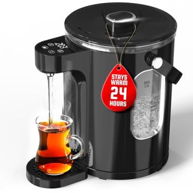 Imagem de NELO Dispensador instantâneo de água quente – Chaleira elétrica de 3L, caldeira de água quente com controle digital de temperatura, 13 predefinições de temperatura, infusor de chá removível, visor de