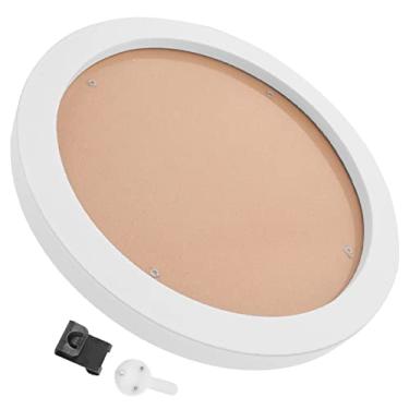 Imagem de ARTIBETTER Moldura Redonda De Madeira Para Fotos 7 Polegadas, Bastidor Bordado E Círculo Oval Exibição Arte, Anel Imitado, Ponto Cruz Branco