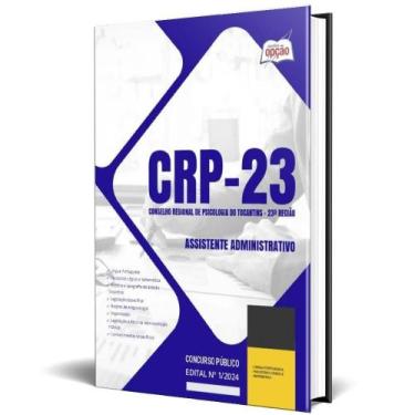 Imagem de Apostila Crp 23 2024 - Assistente Administrativo - Apostilas Opção