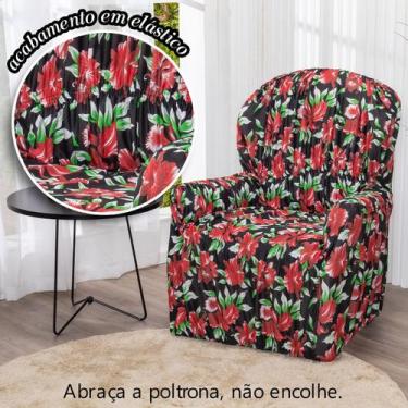 Imagem de Capa de Poltrona do Papai 1 lugar Malha Gel Elasticada Estampada - Len