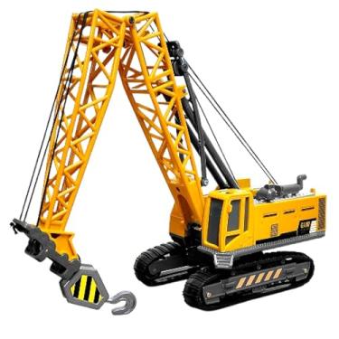 Imagem de Guindaste Articulado de Brinquedo Esteira e Movimentos Reais Realista