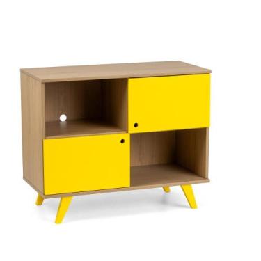 Imagem de Balcão Buffet Modular 2 portas 2 gavetas Madeira e Mdf Sancho Artemobi