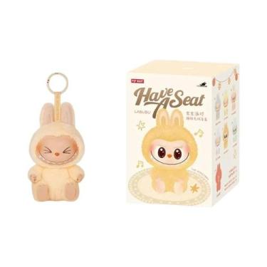 Imagem de Anime Labubu Blind Box Have a Seat Series Flocking Doll Modelo Brinque