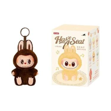 Imagem de Anime Labubu Blind Box Have a Seat Series Flocking Doll Modelo Brinque