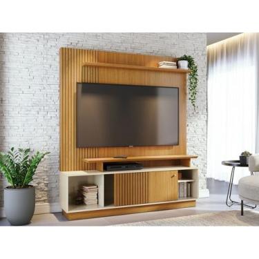 Imagem de Home Theater Ares Porta em MDF Frisado Para TV's até 65 Polegadas - Ci