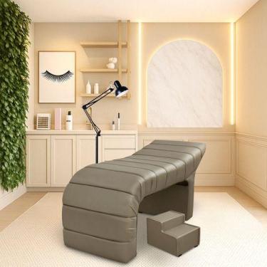 Imagem de Maca Estofada Luxo Para Estética, Spa, Cílios, Sobrancelhas - Bz Home 