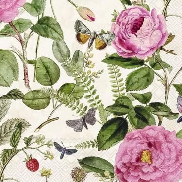 Imagem de Guardanapo para Decoupage Ihr 33x33 Flores Mette C/ 20 Unidade - GUARD